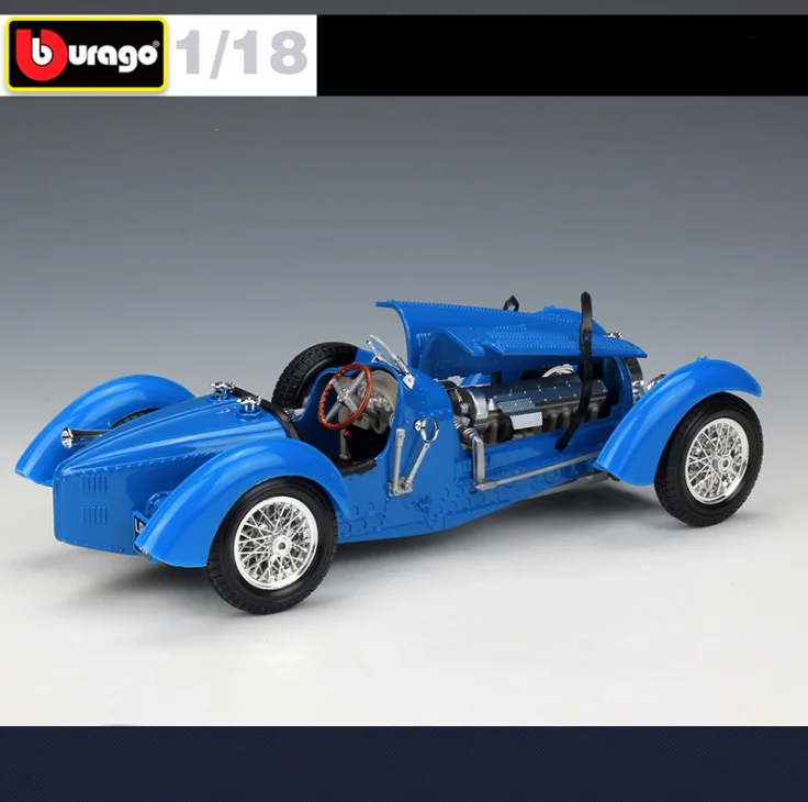 Модель автомобиля Maisto Bburago 1:18 1934 Bugatti Тип 59 Классическая Ретро модель из сплава