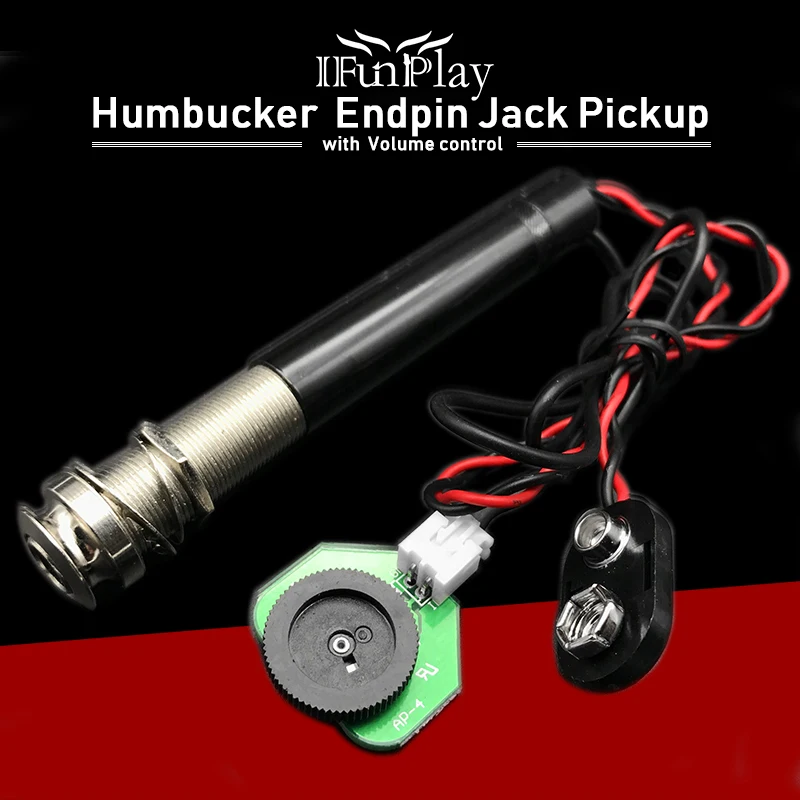 Акустическая гитара Endpin Jack Preamp Humbucker звукосниматель регулятор громкости 6 35 выход