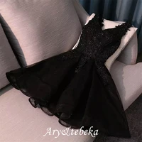 sexy black red short prom dresses %d0%bf%d0%bb%d0%b0%d1%82%d1%8c%d0%b5 %d0%bd%d0%b0 %d0%b2%d1%8b%d0%bf%d1%83%d1%81%d0%ba%d0%bd%d0%be%d0%b9 v neck appliques beading lace up knee length cheap homecoming dress 2022