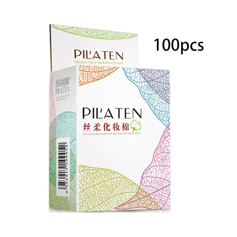 100 шт./коркор. ватные диски для макияжа лица средство удаления косметика очищения