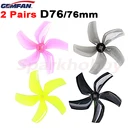 2 пары GEMFAN D76 Канальные 76mm-5 вращение по часовой стрелке и против 3-дюймовые 5 лопастями для 1408-1606 мотор RC Cinewhoop трубопровода небольшой гоночный Дрон с видом от первого лица Фристайл