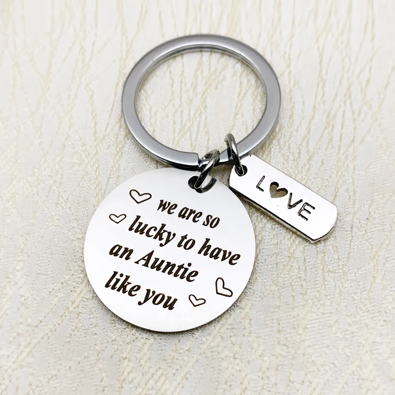 Брелок для ключей с тетей подарок любимой тети особые подарки на заказ брелок