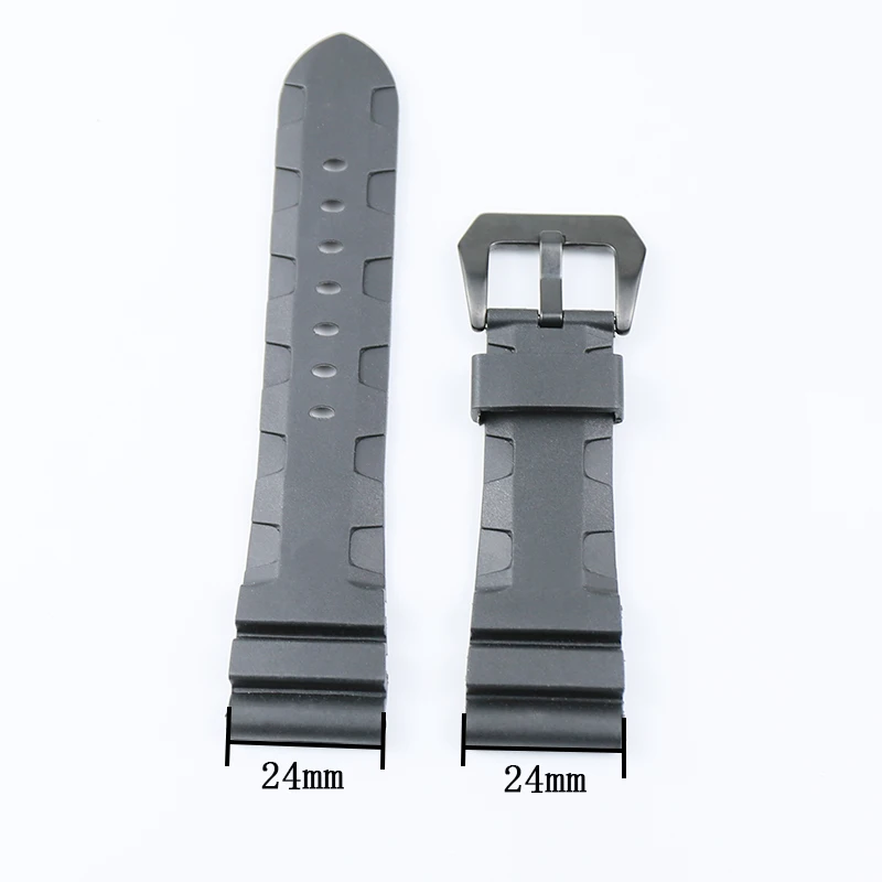 Watch accessories pin buckle for Panerai lightning natural rubber silicone men's and women's sports strap with PAM351 111  26mm