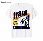 Забавная белая футболка, ветеран войны в Ираке, лето S-3Xl