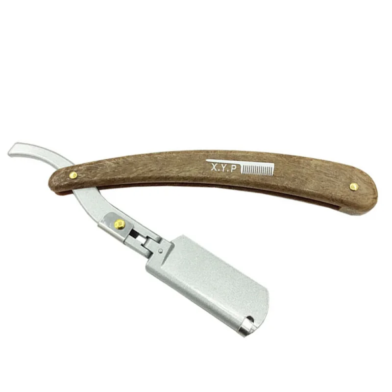 Ручная бритва профессиональная с прямым краем из нержавеющей стали для