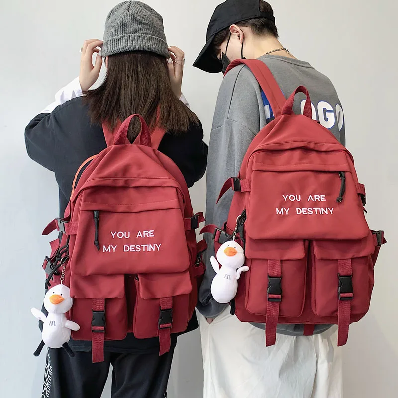 

Вместительный школьный рюкзак унисекс, мужские и женские корейские школьные ранцы в стиле Харадзюку для девочек-подростков, 2020
