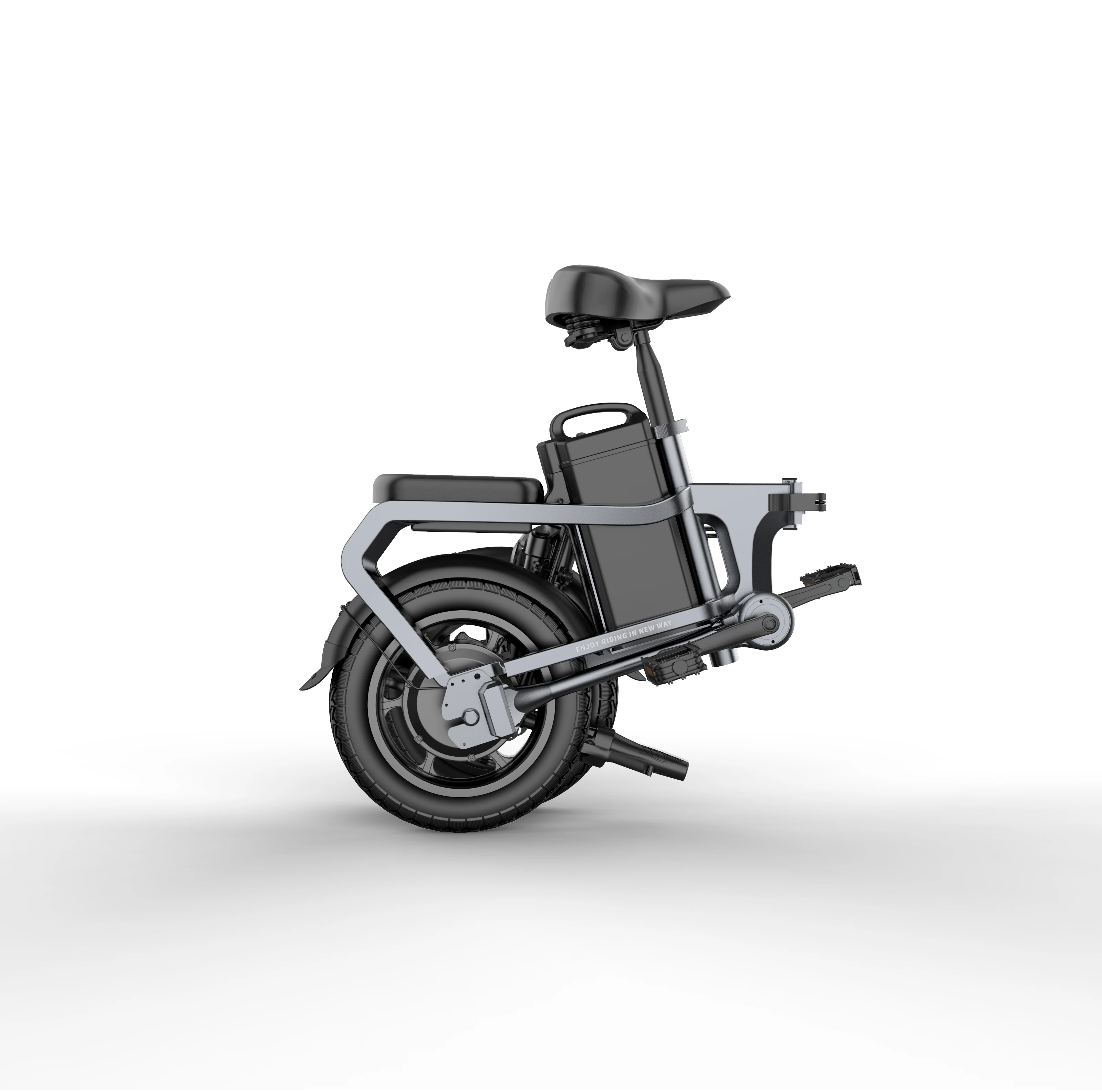 

C1-033 Portable Folding Electric Bicycle Two-Wheeled Bicycle Lithium Battery Scooter Adult Gift Overseas stock