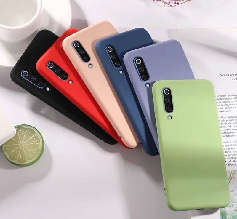 Liquid State case for Xiaomi Mi CC9e TPU silicone soft 9 / 9SE Matte Color Back cover Case capa | Мобильные телефоны и