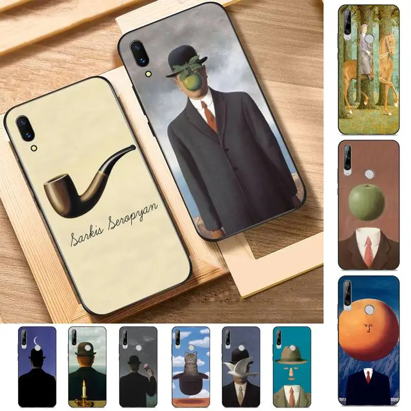 

Art Rene Magritte Phone Case for Huawei Y 6 9 7 5 8s prime 2019 2018 enjoy 7 plus