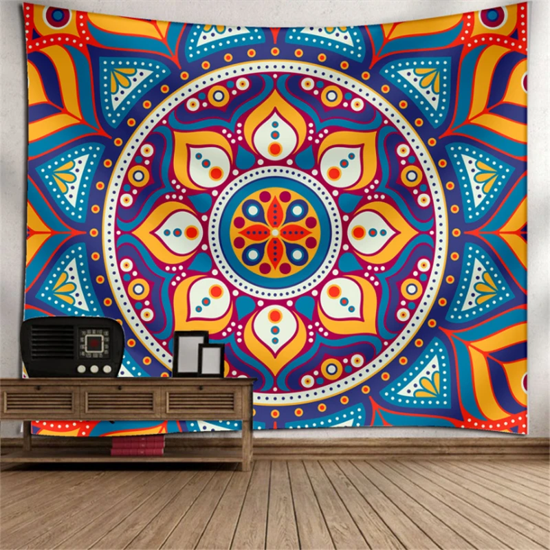 Гобелен с принтом мандалы в стиле бохо для домашнего декора настенные подвесные
