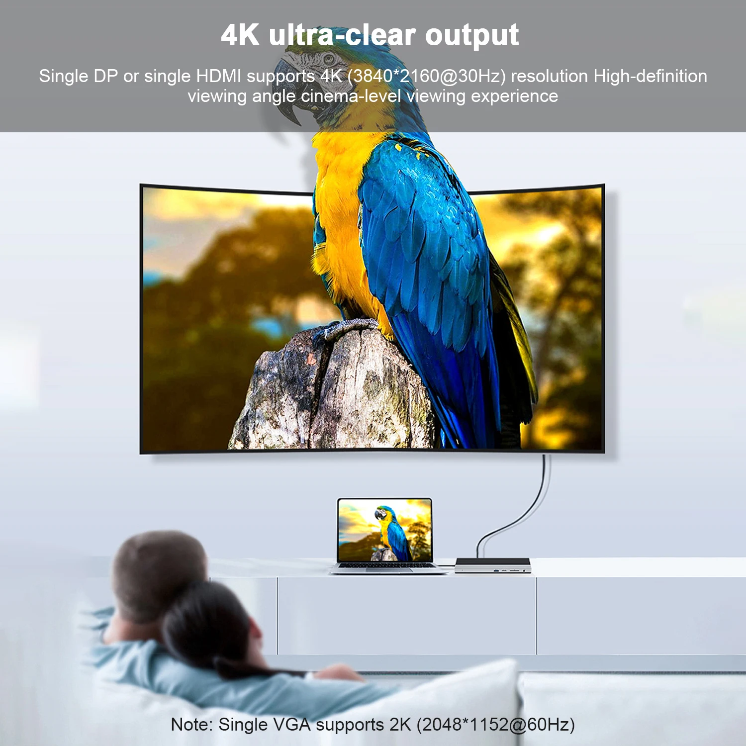 Док-станция Wavlink три дисплея 4k usb-хаб 2 HDMI DVI/VGA USB-C 100 Вт PD для Macbook Pro ноутбуков