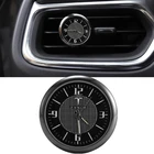 Светящиеся автомобильные украшения, кварцевые часы с орнаментом для Tesla Badge Roadster Cybertuck Model 3 S X Y, аксессуары для приборной панели автомобиля