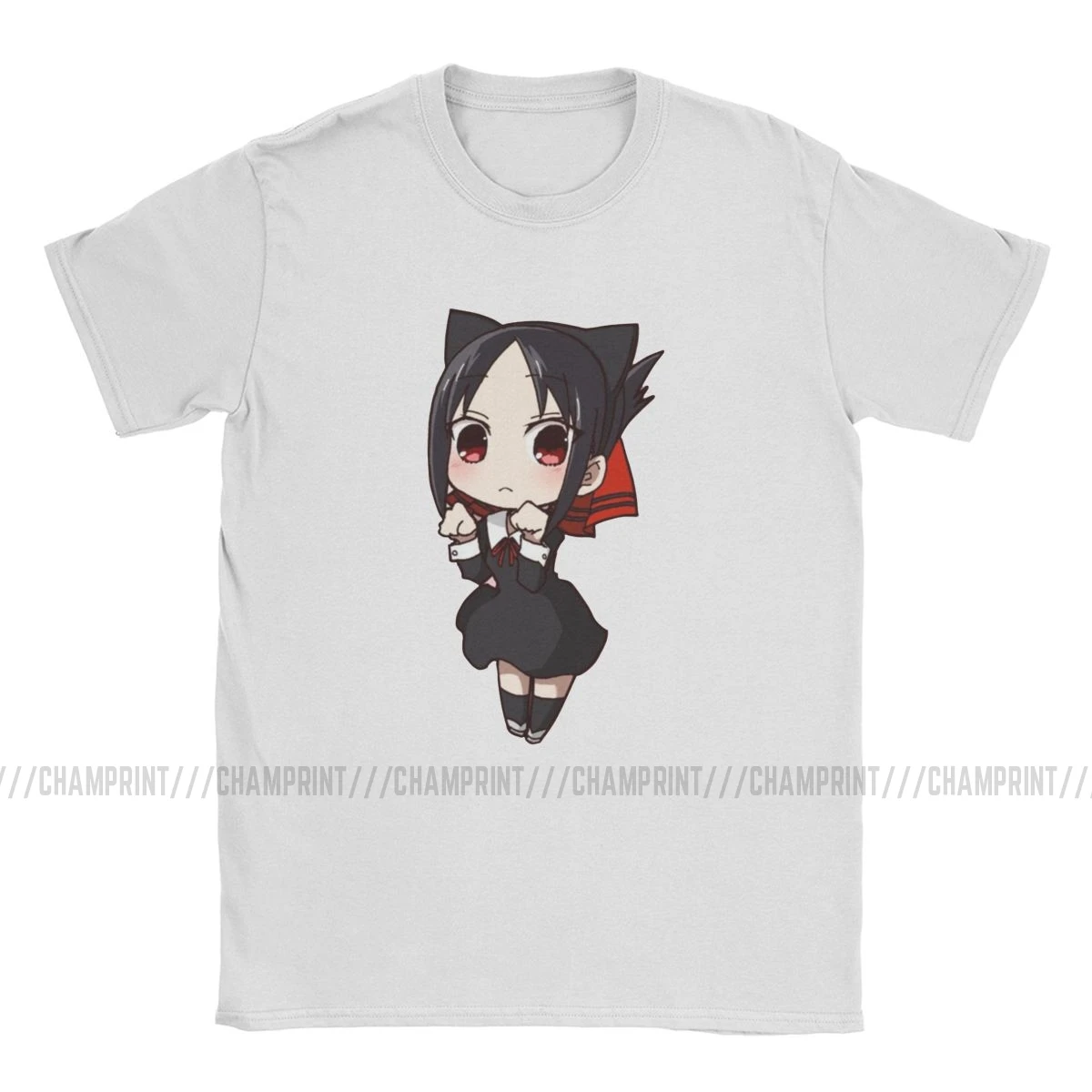 Men Chibi Shinomiya Kaguya T Shirt Anime Kaguya-sama Love Is War 100% Cotton Clothing Creative Crewneck Tee Summer T-Shirt | Мужская