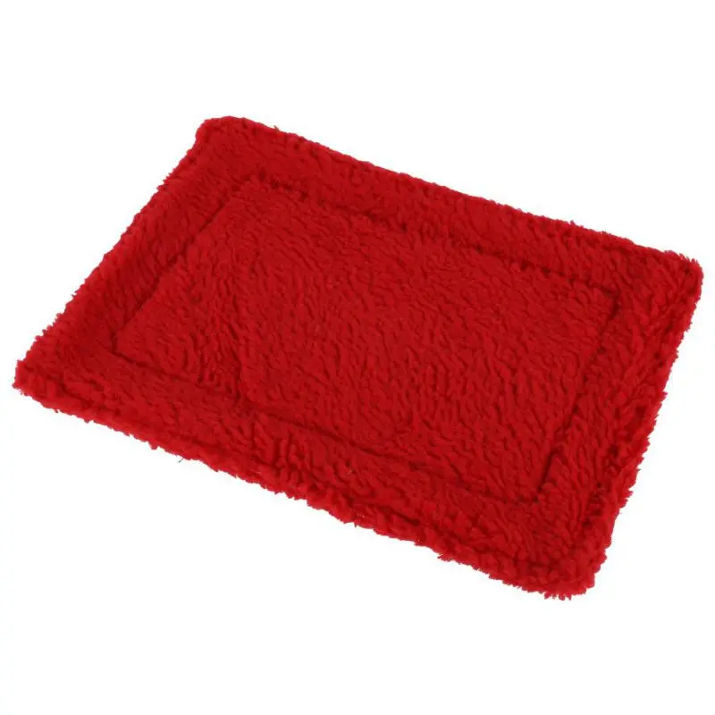 Small Animal Blanket Mat Hamster Rabbit Cat Kitten House Pad Quilt Double Sided Fleece Warm Nest Bedding Cover Pet Accessories | Дом и сад