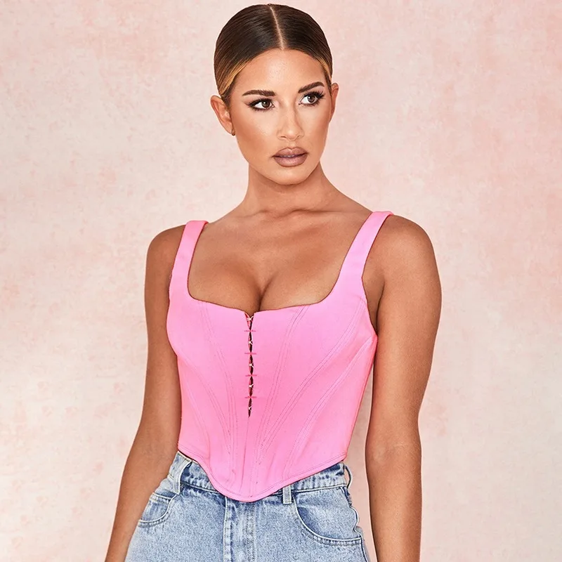 2020 Европа и США новый квадратный воротник твердый бриллиант сексуальная фигурка