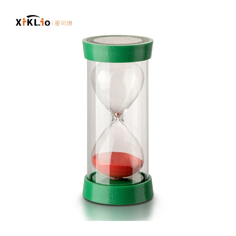 

nordic style Creative plastic glass hourglass child fruit sand timer 3/5/10/15/20/30 minutes modern art Craftwork Desk accessory