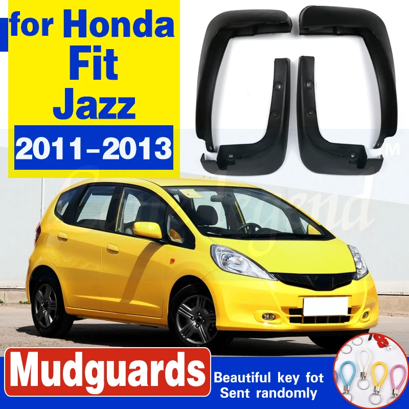 Набор литых брызговиков для Honda Fit / Jazz 2011 2012 2013 брызговики люка передняя и задняя