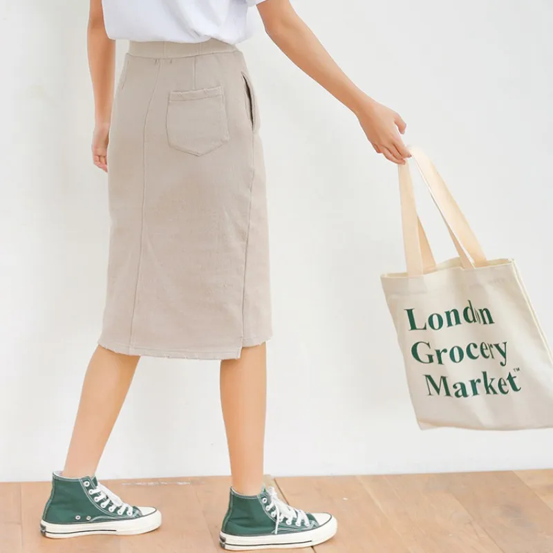 

Summer Women Skirt Vintage Work Office Ladies Skirt With Belt Retro Mid Skirts Slim Slim Skirt