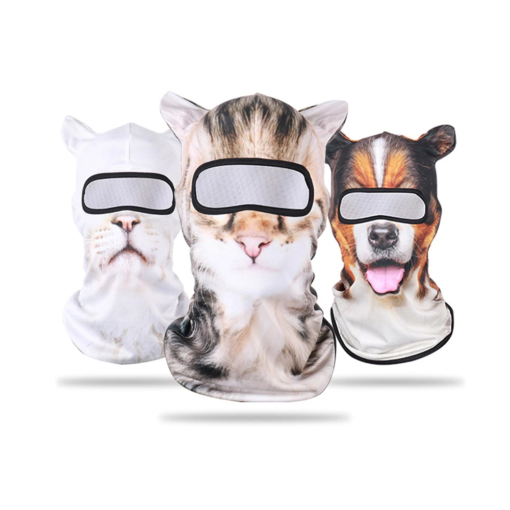 3D облегающая шапка с животными кошкой собакой | Спорт и развлечения