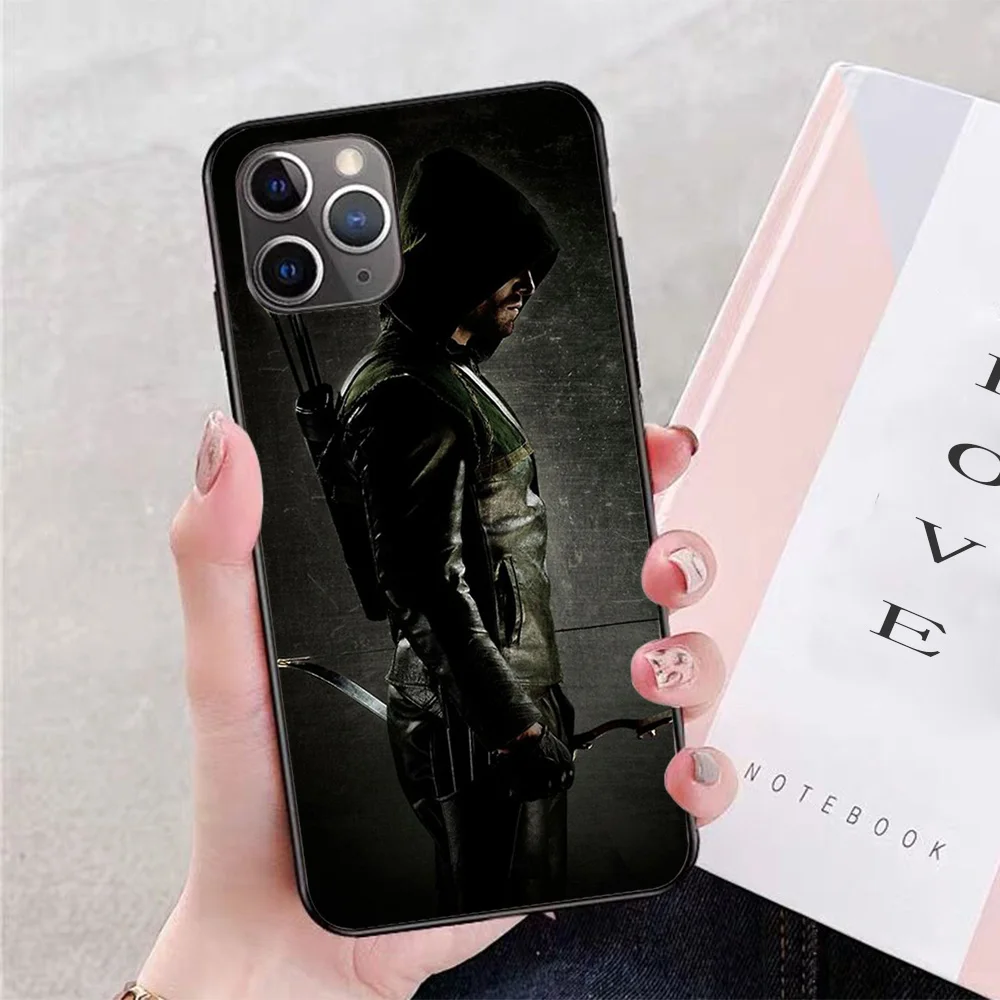 

For iPhone Arrow CW Oliver Queen Soft TPU Border Apple iPhone Case