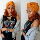 Мусульманский тюрбан Женский, однотонная хлопковая кепка с переплетением