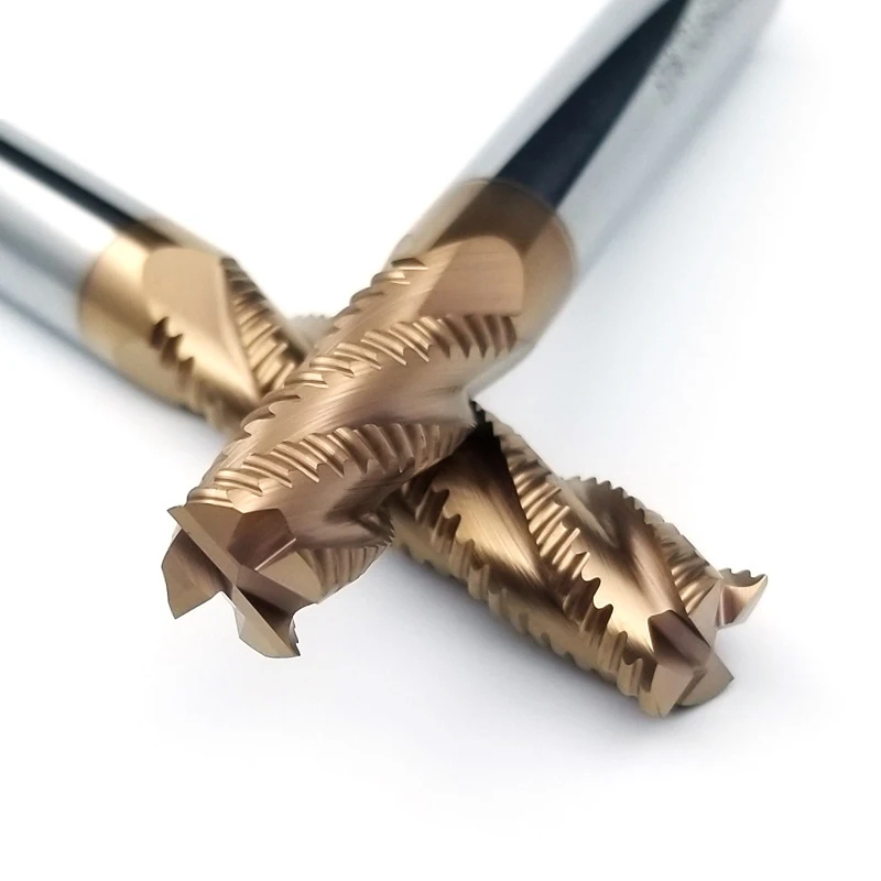 LIVTER 55HRC твердосплавный грубый Фрезерный резак многозубчатый высокоскоростной