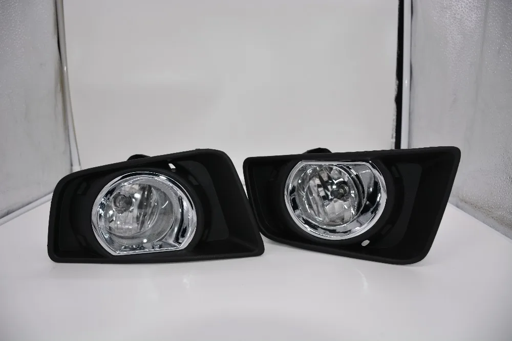 

Eosuns Halogen Fog Lamp with Wires Harness Relay, Switch, Fog Lamp House and Frame Cover Complete Kit for Toyota Hilux Revo 2016