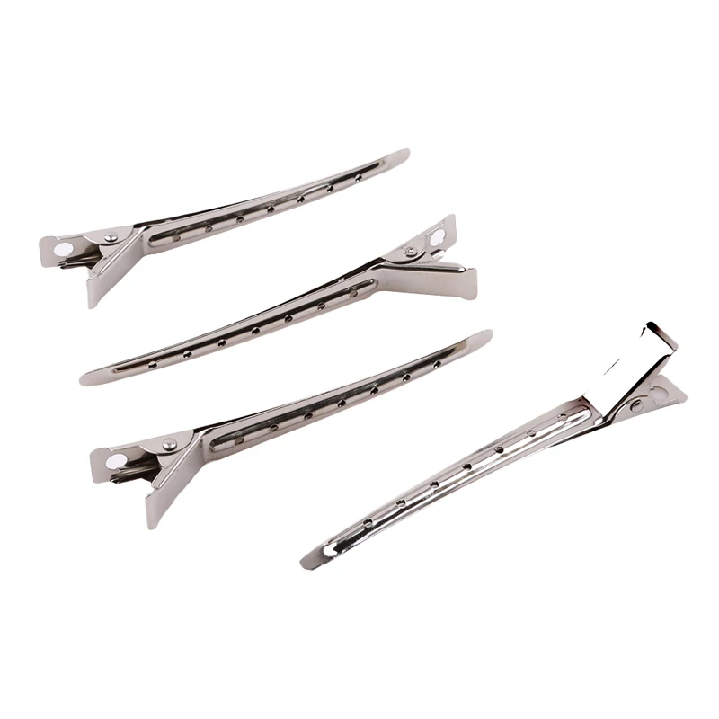 

10pcs Salon Hairdressing Tools Duck Mouth Hairdresser Hair Clip Clips Hair Stainless Steel Hairdressing Sectioning Clamp