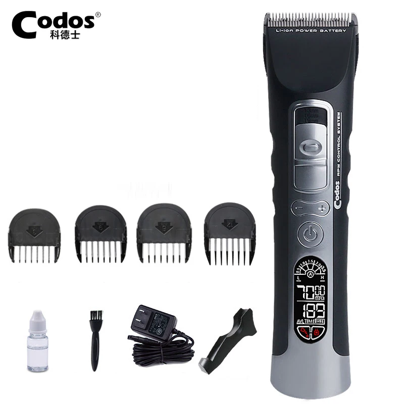 Профессиональная перезаряжаемая машинка для стрижки волос Codos CHC 970