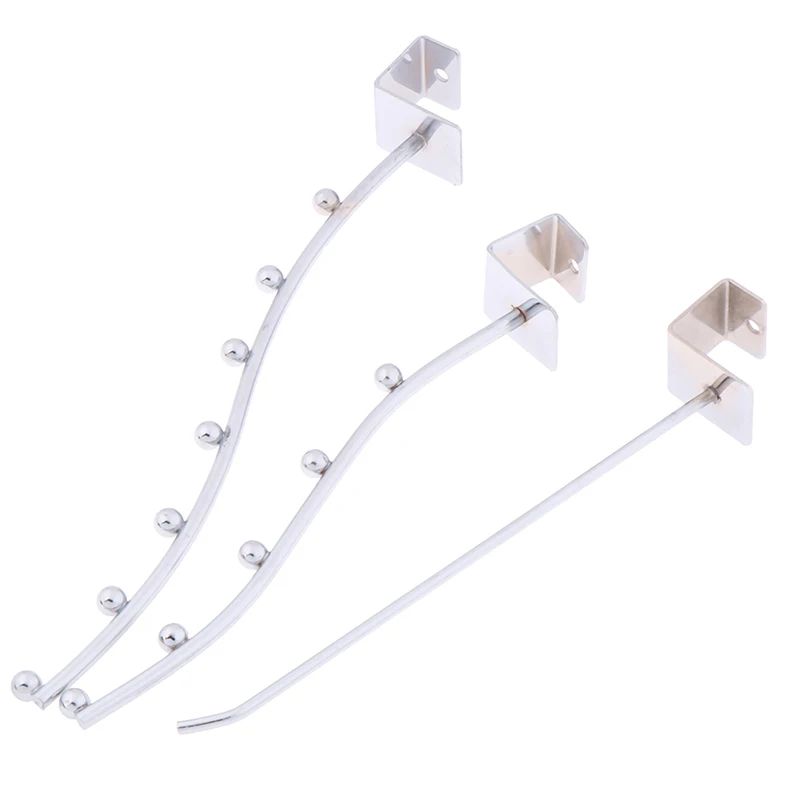 

Wall Mount Waved Waterfall Hanger Rack 0/5/7 Beads Garment Display Hooks