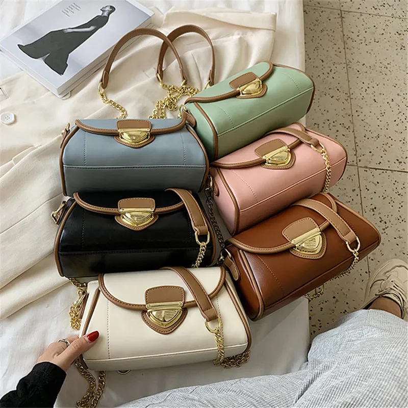 

TOYOOSKY Women Handbags Famous Brand Messenger Bag Chains PU Leather Ladies Shoulder Bag Fashion Small Flap Bags bolsos mujer