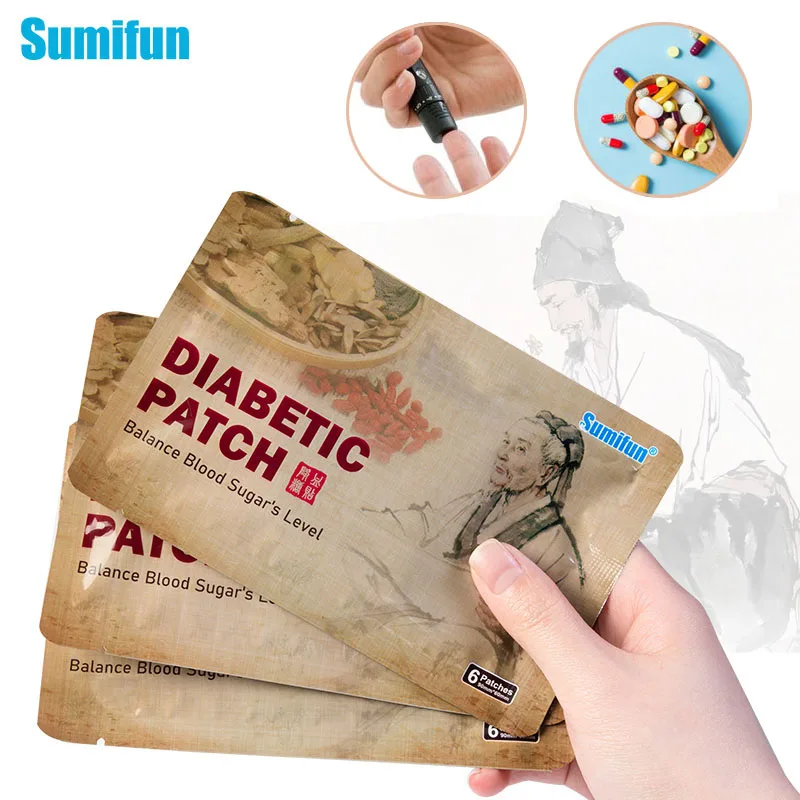 

6/12/24/36pcs Herbal Extract Diabetic Patch Hypoglycemic Reduce Glucose Content Stabilizes Blood Sugar Medical Plaster K05101