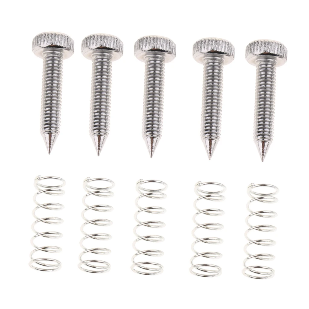 Pack of 5 Drum Single Foot Pedal Hammer Springs Jackscrews Screws DIY |