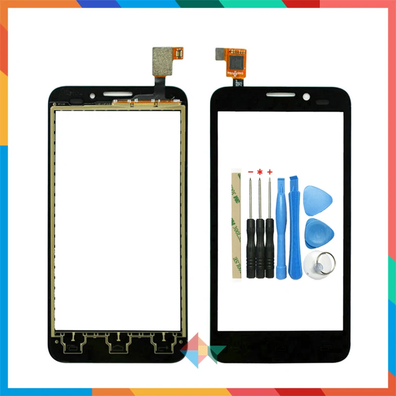 

Высокое качество 4,5 дюйма для Alcatel One Touch Snap OT7025 7025D OT7024 сенсорный экран дигитайзер Переднее стекло объектив сенсорная панель