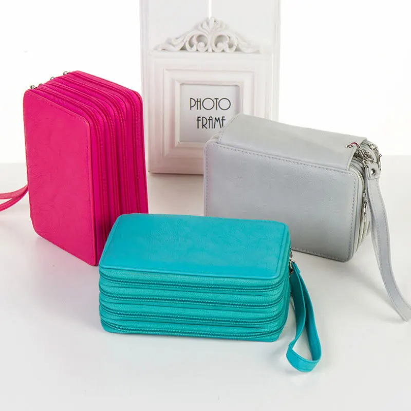 Лучшие продажи 72 Цвет набор ручка Шторы четыре Слои мешок карандаша кисть для