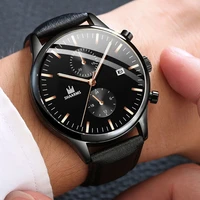 casual watch fashion minimalist men quartz wristwatch 100 leather strap luxury mens gift male water proof military watches sale