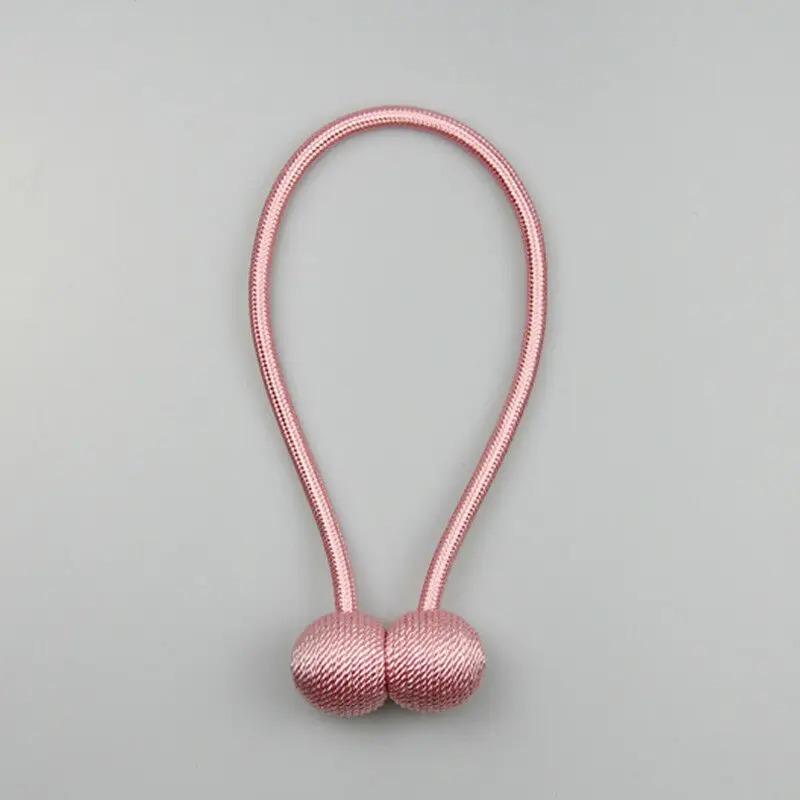 Pink Стиль короткий шар магнитный держатель штор держатель Tieback зажимы для окна дома занавес декоративные аксессуары США - Цвет: Pink