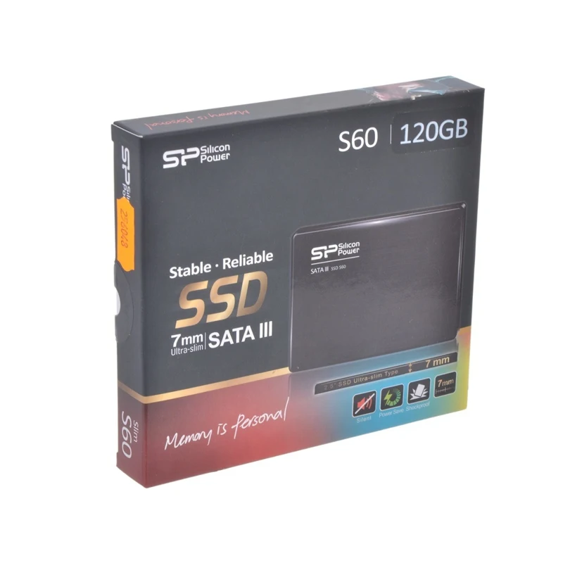 Твердотельный накопитель Silicon Power S60 SP120GBSS3S60S25 SSD 2.5&quot 120GB SATA-III | Компьютеры и офис