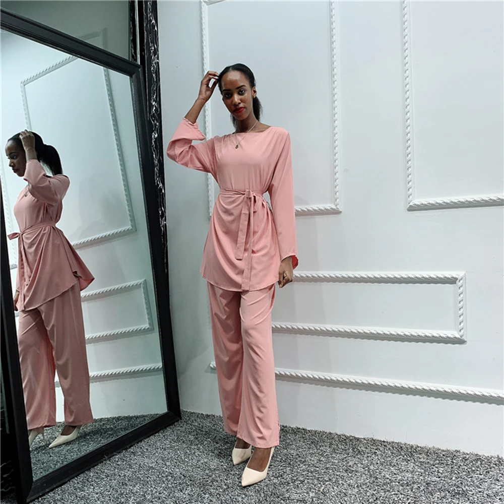 

Abaya Hijab Muslim Dress Women Turkish Dresses Kaftan Dubai Islam Caftan Robe Musulman Ensembles Set Ramadan Islamic Clothing