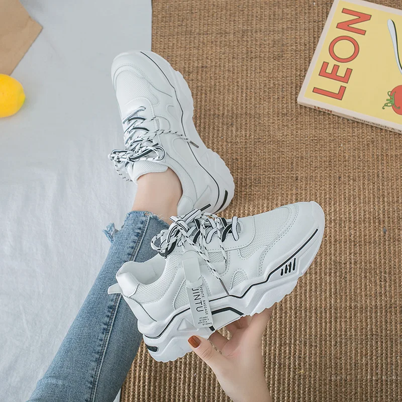 

Four Seasons New Ladies Sneakers Shoes Classic High Quality Fashion Contrast Color Breathable Comfortable Casual Shoes B25-73