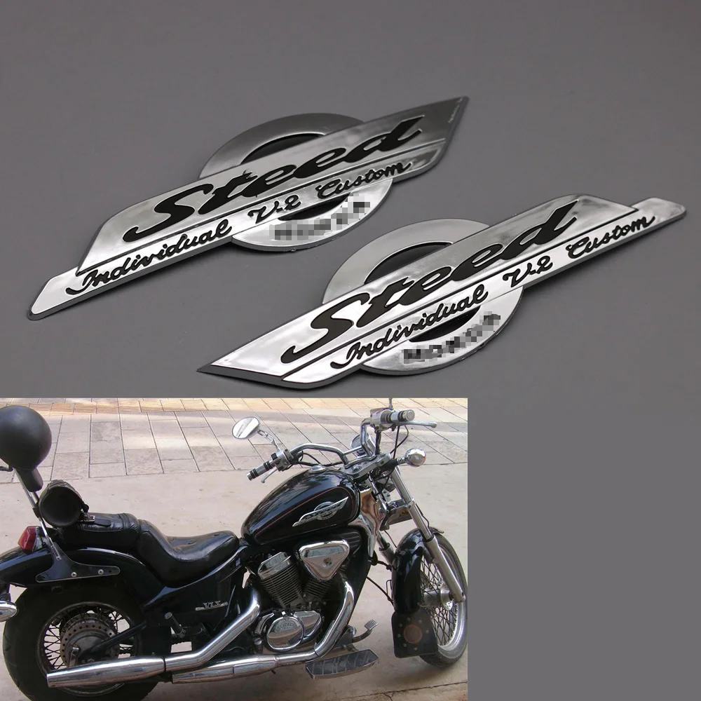 

Мотоцикл Бензобак эмблема топливный знак наклейка наклейки для Honda Steed VLX400 VLX600