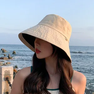 Summer Sun Hat Female Spring And Autumn Beach Outdoor UV Protection With Korean Version Of The Sun Hat Fisherman Hat