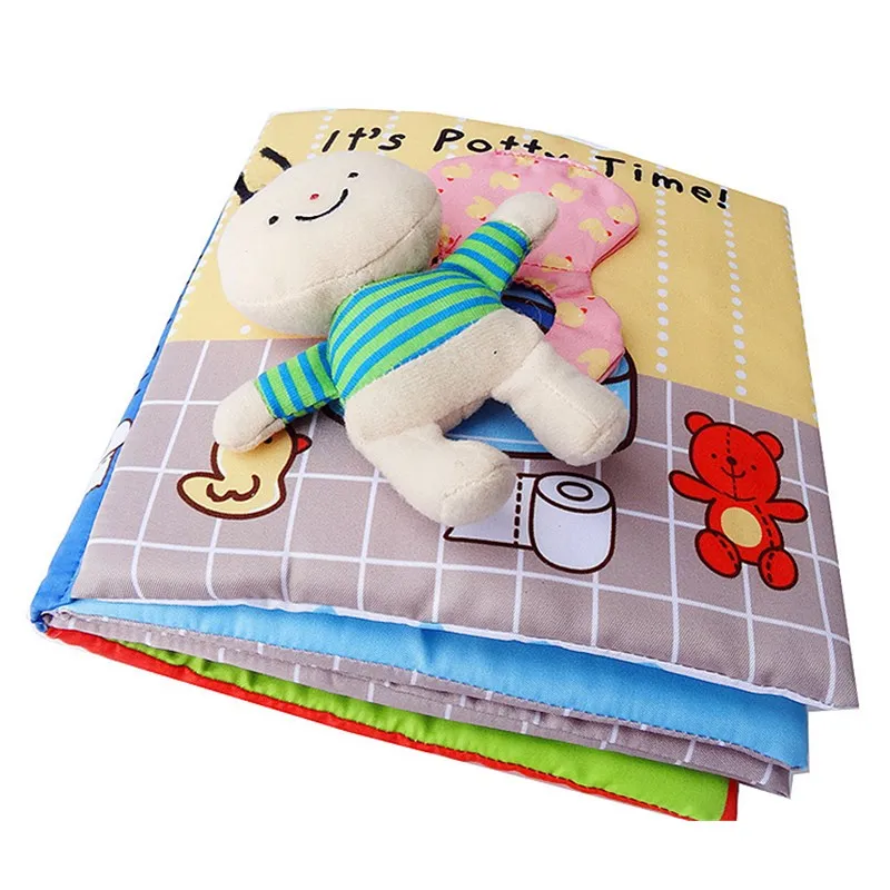 Мягкая обучающая тканевая 3d-книга для раннего развития ребенка ванна тихая