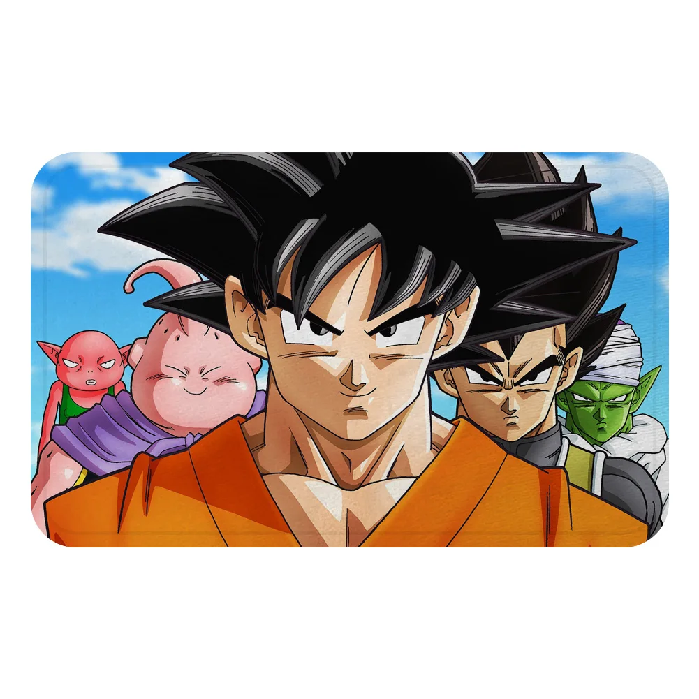 Темно-серый DRAGON BALL Son аниме Гоку коврик для ванной кухня ковер декоративные Противоскользящие коврики комната автомобиль пол бар ковры домашний декор для дверей подарок - Цвет: Темно-серый