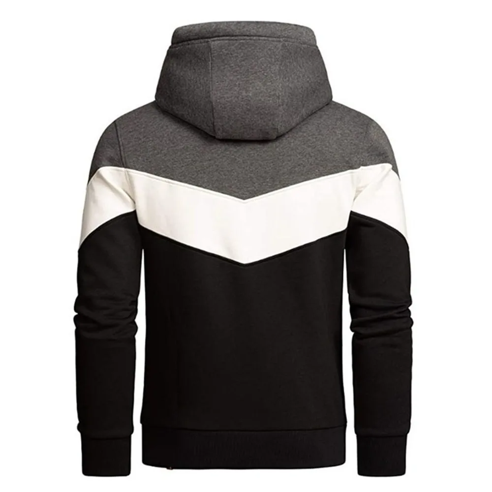 

2021 Spring Men Hoodie Patchwork Color Fashion Pullover Hoodies Autumn Clothes Men Hooded Sweatshirt Hip Hop Hoodies Long Sleeve