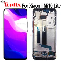 100 tested for xiaomi mi 10 lite lcd display touch screen assembly replacement m2002j9g lcd for xiaomi mi 10 lite 5g lcd