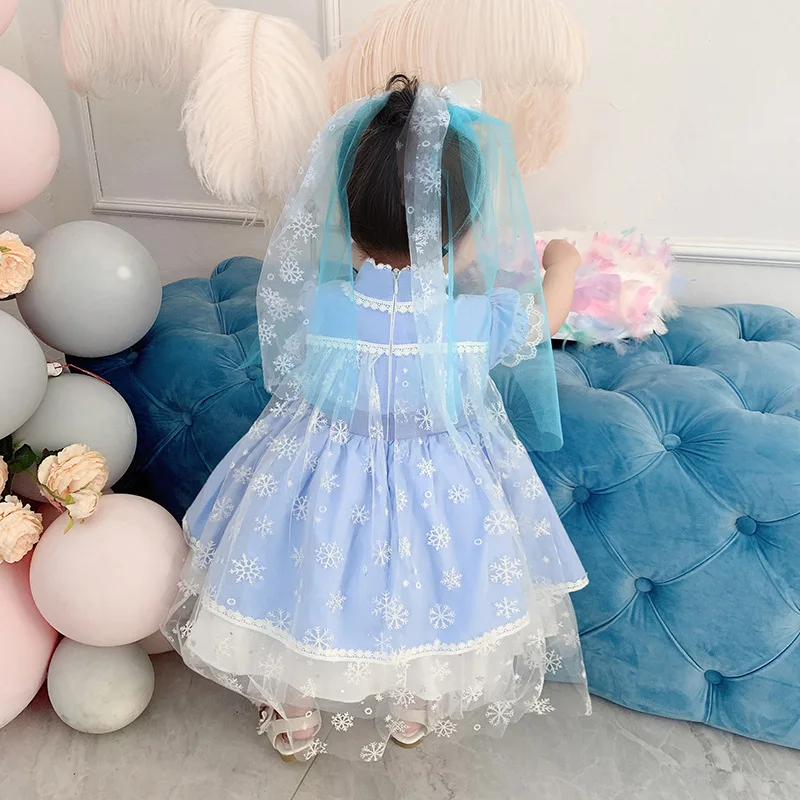 

AEMUAKIDS Toddler Baby Girls Princess Dress Halloween Party Cosplay Elsa Costumes New Snow White Summer Birthday Party Dresses