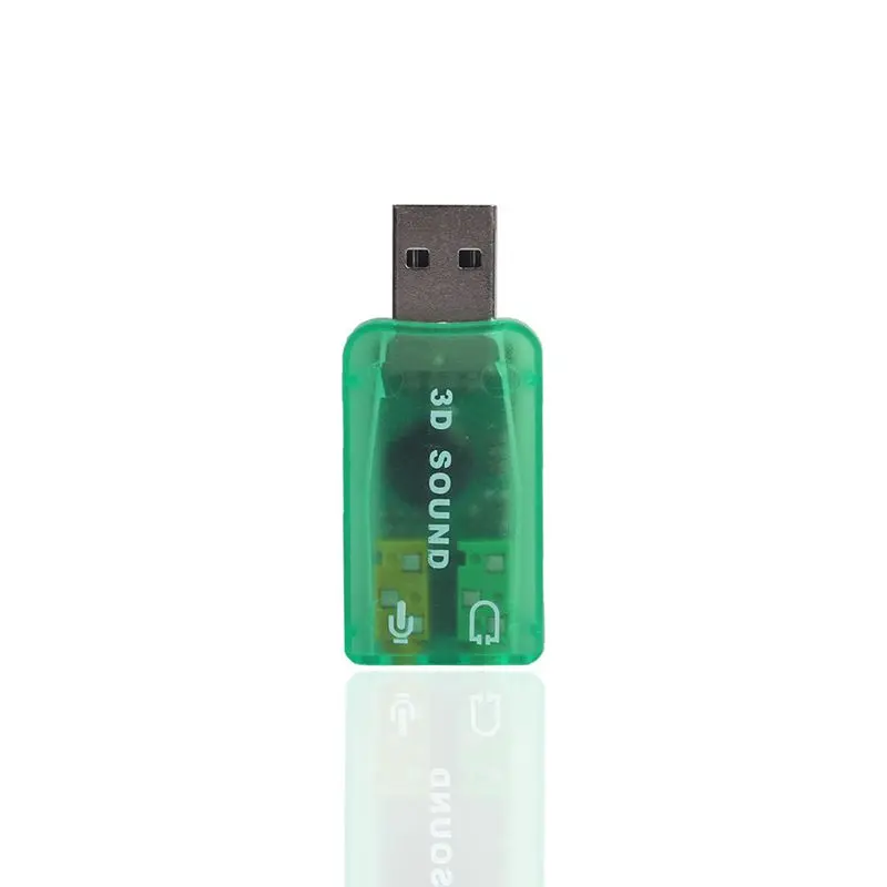 USB аудио адаптер внешний Звуковая карта с динамиком и разъемом для микрофона