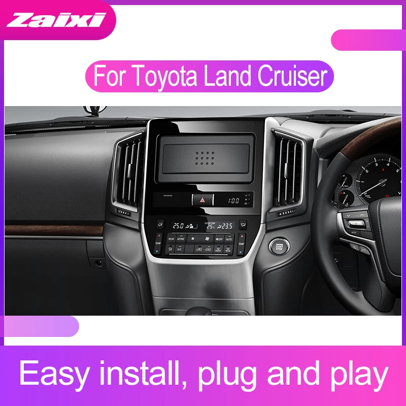 Автомобильный мультимедийный плеер ZaiXi для Toyota Land Cruiser 2016 ~ 2019 Android GPS Wi-Fi