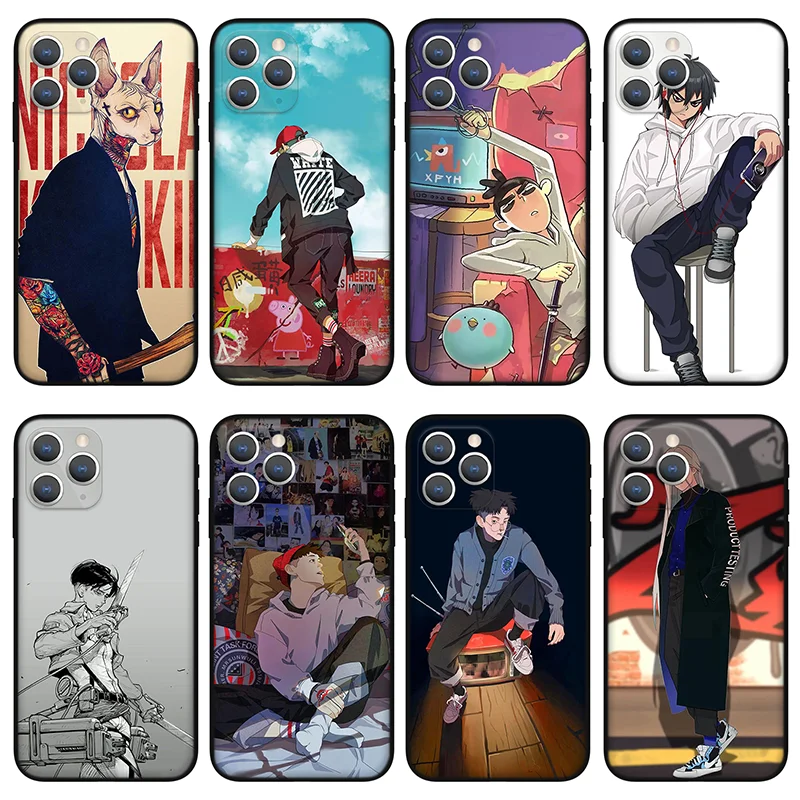 

Domineering boy Phone Case For iPhone 11 12 Pro Max X XS XR Xs Max Mini 6 6s 7 8 Plus se black Silicone Case